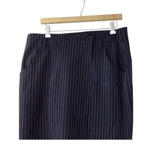 DKNY Blue Pencil Mini Wrap Skirt for Work